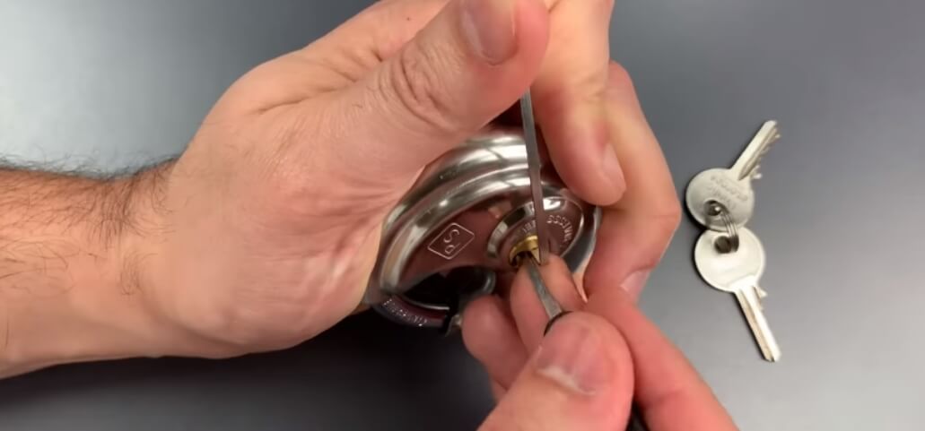How to Open a Disc Padlock Without a Key