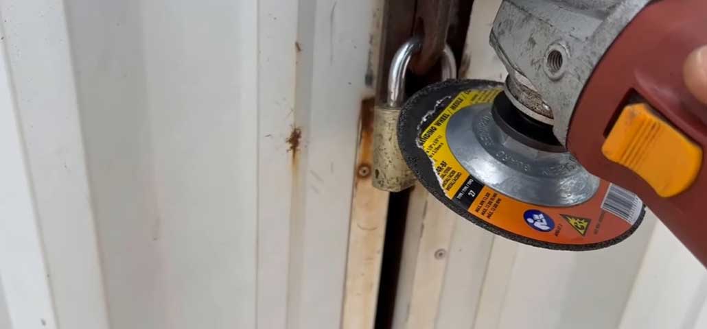 How to Cut a Lock off of a Storage Unit